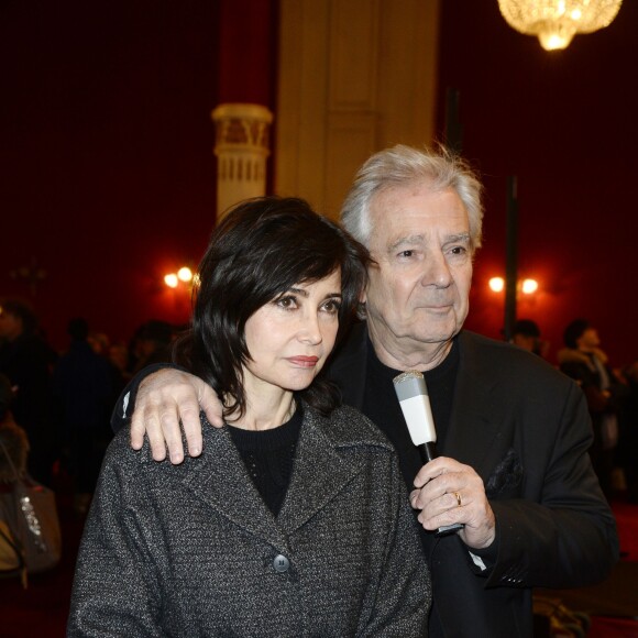 Pierre Arditi et sa femme Evelyne Bouix lors des Rencontres du Théâtre Privé le 19 janvier 2016 au Théâtre de Paris à Paris