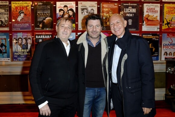 Michel Lumbroso, Philippe Lellouche et Dominique Bergin lors des Rencontres du Théâtre Privé le 19 janvier 2016 au Théâtre de Paris à Paris