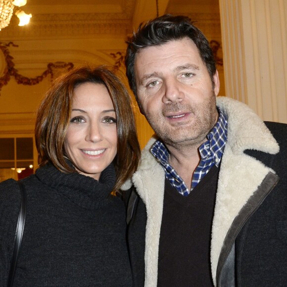 Virginie Guilhaume et Philippe Lellouche lors des Rencontres du Théâtre Privé le 19 janvier 2016 au Théâtre de Paris à Paris