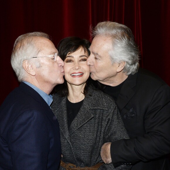 Bernard Murat, Evelyne Bouix et son mari Pierre Arditi lors des Rencontres du Théâtre Privé le 19 janvier 2016 au Théâtre de Paris à Paris