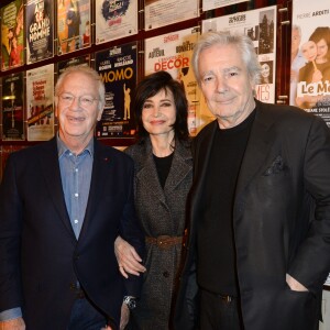 Bernard Murat, Evelyne Bouix et son mari Pierre Arditi lors des Rencontres du Théâtre Privé le 19 janvier 2016 au Théâtre de Paris à Paris