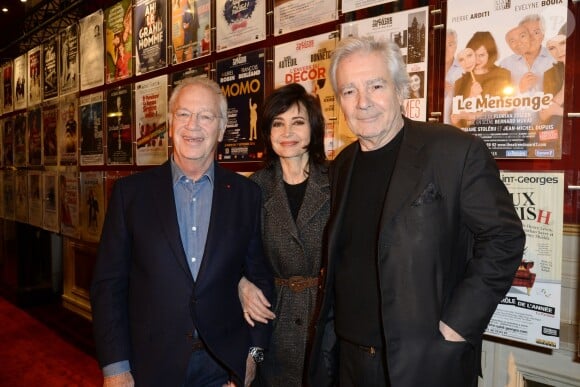 Bernard Murat, Evelyne Bouix et son mari Pierre Arditi lors des Rencontres du Théâtre Privé le 19 janvier 2016 au Théâtre de Paris à Paris