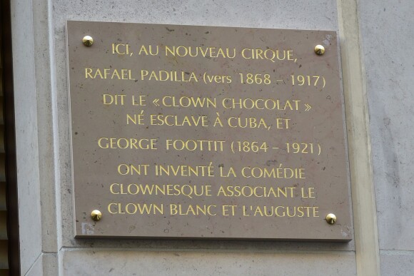 Exclusif - Inauguration de la plaque commémorative pour Rafael Padilla (dit Le clown chocolat) à Paris. Le 20 janvier 2016 © Giancarlo Gorassini / Bestimage  No Web No Blog pour Belgique et Suisse20/01/2016 - Paris