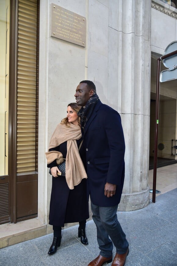 Exclusif - Omar Sy et sa femme Hélène à l'inauguration de la plaque commémorative pour Rafael Padilla à Paris le 20 janvier 2016