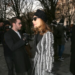 Marisa Berenson - Défilé Louis Vuitton (collection homme automne-hiver 2016-2017) à la serre du parc André-Citroën. Paris, le 21 janvier 2016.