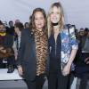 Jade Jagger et sa demi-soeur Georgia May Jagger - Défilé Louis Vuitton (collection homme automne-hiver 2016-2017) à la serre du parc André-Citroën. Paris, le 21 janvier 2016.
