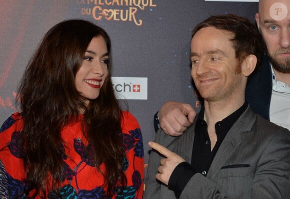 Olivia Ruiz, Mathias Malzieu lors de la première du film Jack et la mécanique du coeur à Paris le 26 janvier 2014.