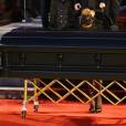 Céline Dion - Sorties des obsèques nationales de René Angélil en la Basi­lique Notre-Dame de Montréal, le 22 janvier 2016.© Morgan Dessales/Bestimage