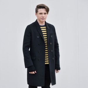 Brooklyn Beckham - Photocall lors du défilé Burberry Prorsum Hommes Printemps-Eté 2016 à Londres, le 11 janvier 2016.