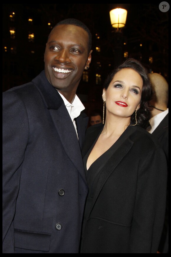 Omar Sy et sa femme Hélène - Globes de cristal 2012