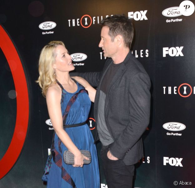 Gillian Anderson et David Duchovny - Présentation de la nouvelle saison de X-Files, à Los Angeles le 12 janvier 2016