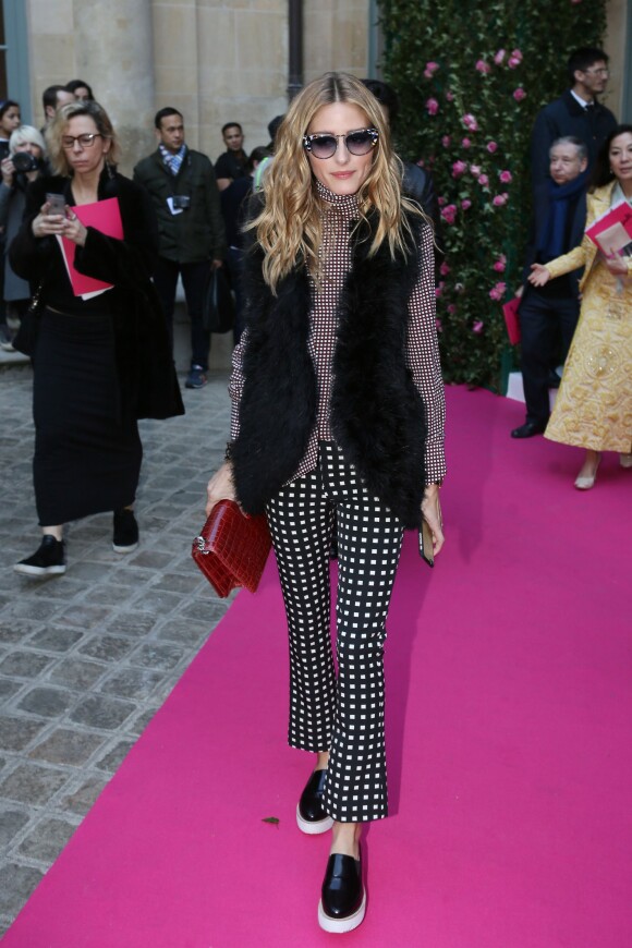 Olivia Palermo - Sortie du défilé Haute Couture Schiaparelli Printemps 2016 à Paris, le 25 janvier 2016. ©CVS/Veeren/Bestimage