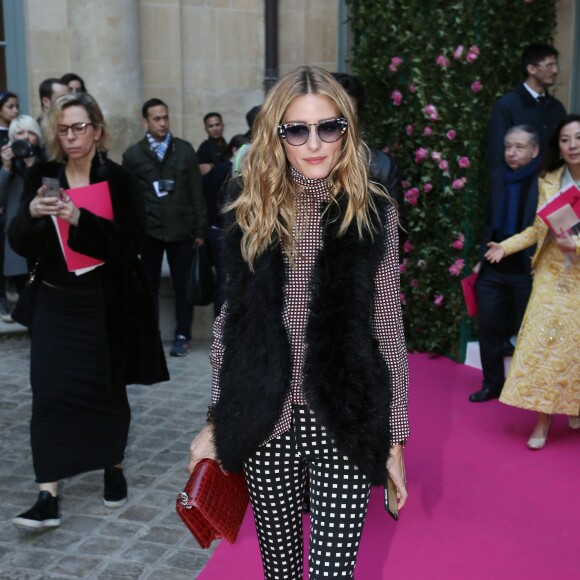 Olivia Palermo - Sortie du défilé Haute Couture Schiaparelli Printemps 2016 à Paris, le 25 janvier 2016. ©CVS/Veeren/Bestimage