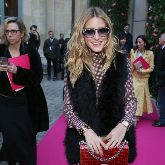 Olivia Palermo - Sortie du défilé Haute Couture Schiaparelli Printemps 2016 à Paris, le 25 janvier 2016. ©CVS/Veeren/Bestimage