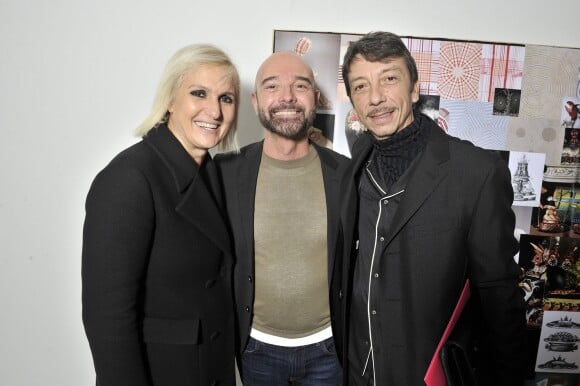 Maria Grazia Chiuri, Bertrand Guyon (designer) et Pierpaolo Piccioli - Défilé de mode Haute Couture Schiaparelli, printemps été 2016, à Paris le 25 janvier 2016. ©Olivier Borde/Bestimage