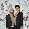Bertrand Guyon (designer) et Farida Khelfa - Défilé de mode Haute Couture Schiaparelli, printemps été 2016, à Paris le 25 janvier 2016. ©Olivier Borde/Bestimage