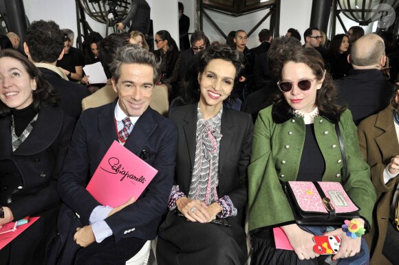 Vincent Darré et Farida Khelfa - Défilé de mode Haute Couture Schiaparelli, printemps été 2016, à Paris le 25 janvier 2016. ©Olivier Borde/Bestimage