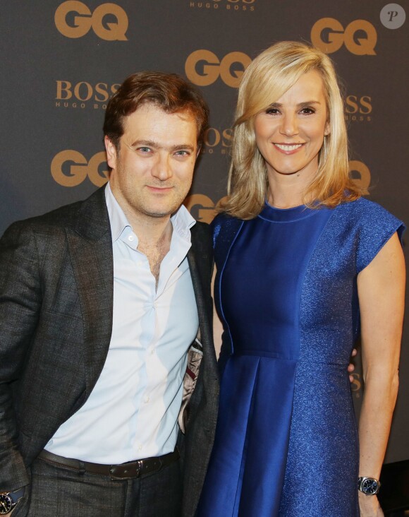 Laurence Ferrari et son mari Renaud Capuçon - Photocall de la cérémonie des "GQ 2015, Les Hommes de l'Année" au Shangri-La Hotel à Paris, le 25 janvier 2016.
