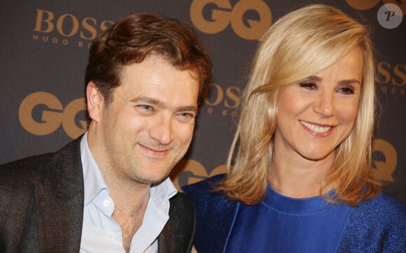 Laurence Ferrari et son mari Renaud Capuçon - Photocall de la cérémonie des "GQ 2015, Les Hommes de l'Année" au Shangri-La Hotel à Paris, le 25 janvier 2016.