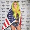 Kesha fête le Jour de l'Indépendance des Etats-Unis au « Rehab Pool » à Las Vegas, le 5 juillet 2015