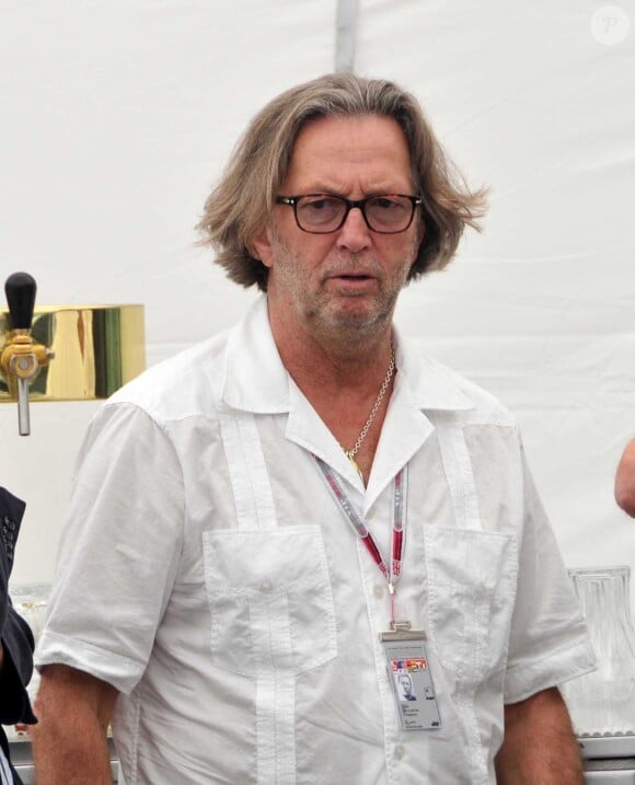 Eric Clapton en juillet 2010 au Grand Prix de Formule 1 de Grande-Bretagne.
