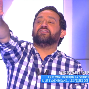 Cyril Hanouna abrège la séquence d'un voyant qui devait lire l'avenir dans les fesses de Jean-Michel Maire dans "Touche pas à mon poste" le 21 janvier 2016