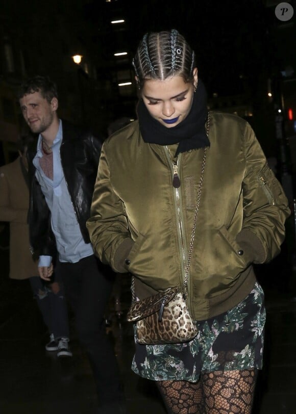 Pixie Geldof - Daisy Lowe fête son 27e anniversaire au Tape Club à Londres, le 29 janvier 2016.
