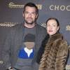 Arnaud Ducret et sa femme Maurine Nicot - Avant-première du film "Chocolat" au Gaumont Champs-Elysées Marignan à Paris, le 1er février 2016. © Olivier Borde/Bestimage