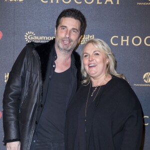 Richard Orlinski et Valérie Damidot - Avant-première du film "Chocolat" au Gaumont Champs-Elysées Marignan à Paris, le 1er février 2016. © Olivier Borde/Bestimage