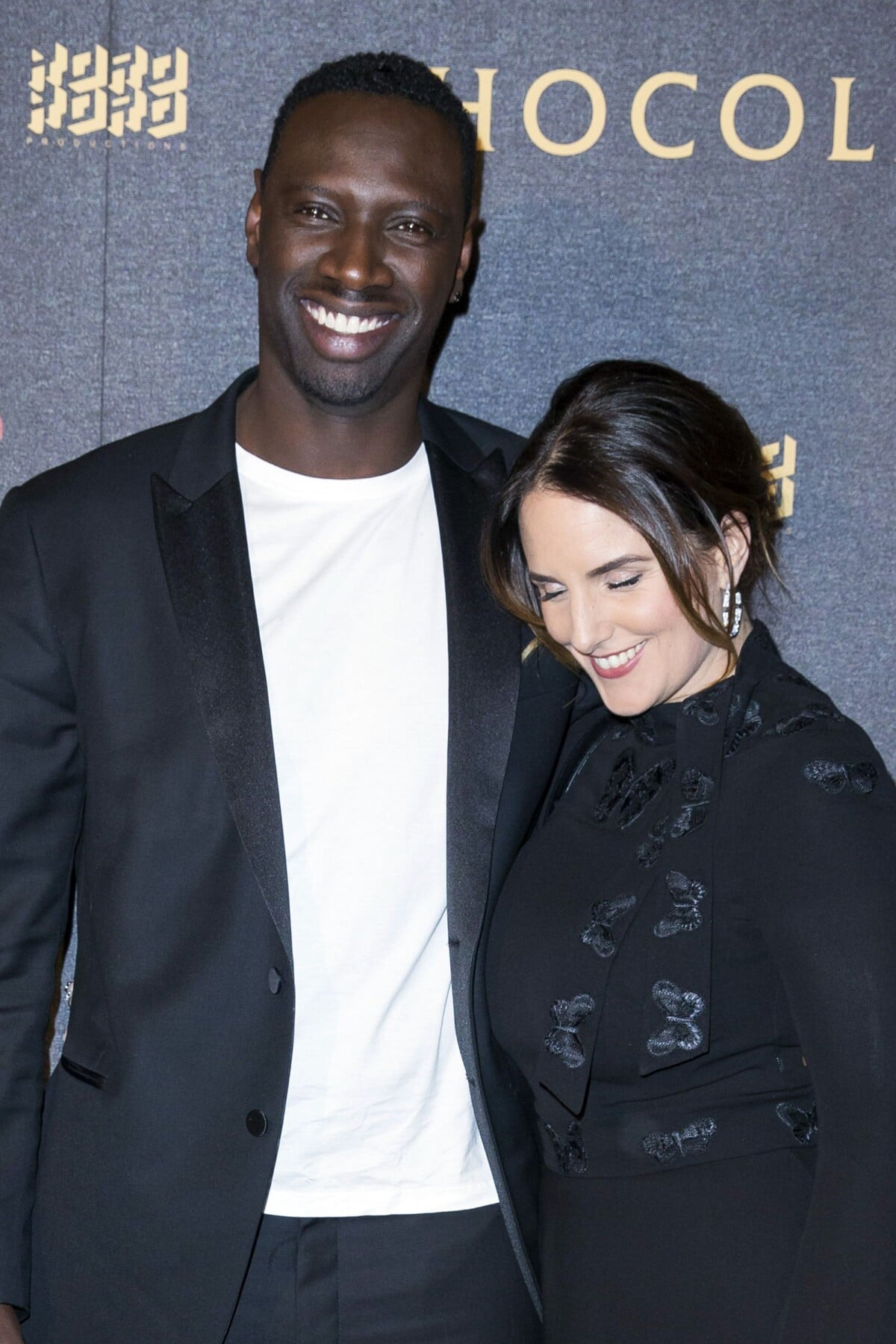 Photo : Omar Sy et sa femme Hélène - Avant-première du film 