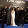 Owen Wilson, Will Ferrell, Penelope Cruz, Ben Stiller et Justin Theroux - Première du film "Zoolander 2" à Madrid le 1er février 2016.
