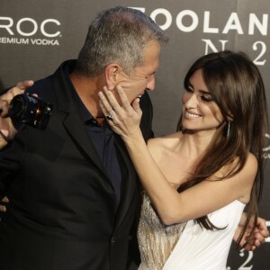 Le photographe Mario Testino et Penelope Cruz - Première du film "Zoolander 2" à Madrid le 1er février 2016.