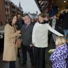 La princesse Mary de Danemark arrive pour une réunion dans les locaux de la Croix Rouge à Slagelse le 1er février 2016 dans le cadre d'un programme de luttre contre l'exclusion soutenu par sa fondation.