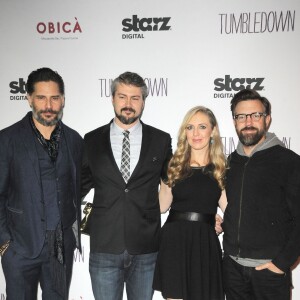 Joe Manganiello, Sean Mewshaw, Desi Van Til, Jason Sudeikis lors de la soirée de projection de "Tumbledown" au Aero Theater, de Santa Monica, le 1er février 2016.