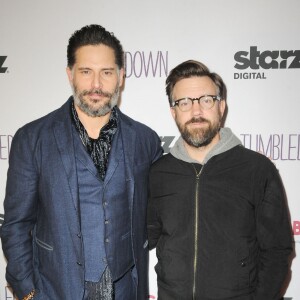 Joe Manganiello, Jason Sudeikis lors de la soirée de projection de "Tumbledown" au Aero Theater, de Santa Monica, le 1er février 2016.
