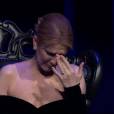 La chanteuse Céline Dion - Cérémonie d'hommage à René Angélil, à Las Vegas, le 3 février 2016