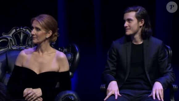 Céline Dion et son fils René-Charles - Cérémonie d'hommage à René Angélil, à Las Vegas, le 3 février 2016