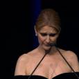 La star Céline Dion - Cérémonie d'hommage à René Angélil, à Las Vegas, le 3 février 2016