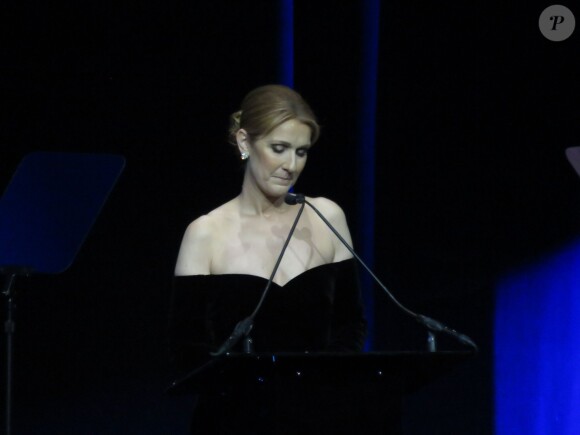 Céline Dion assiste à la cérémonie en hommage à son mari René Angélil, intitulée "Celebration of Life" au Caesars Palace de Las Vegas le 3 février 2016.
