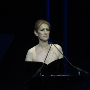 La chanteuse Céline Dion assiste à la cérémonie en hommage à son mari René Angélil, intitulée "Celebration of Life" au Caesars Palace de Las Vegas le 3 février 2016.