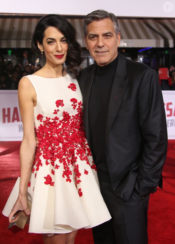 George Clooney et sa femme Amal Alamuddin Clooney - Première du film "Hail, Caesar!" à Westwood le 1er février 2016.