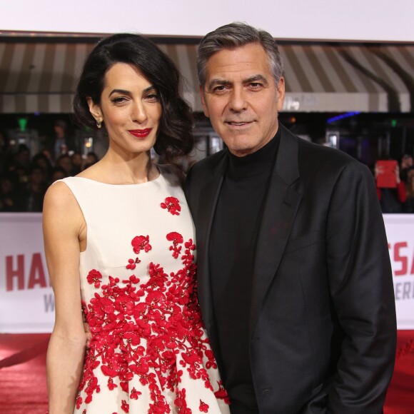 George Clooney et sa femme Amal Alamuddin Clooney - Première du film "Hail, Caesar!" à Westwood le 1er février 2016.