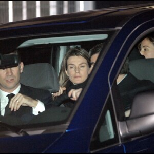 Felipe et Letizia d'Espagne avec Telma Ortiz lors d'une messe commémorative à Madrid en février 2007