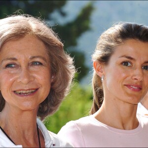 Sofia et Letizia d'Espagne à Majorque en août 2004