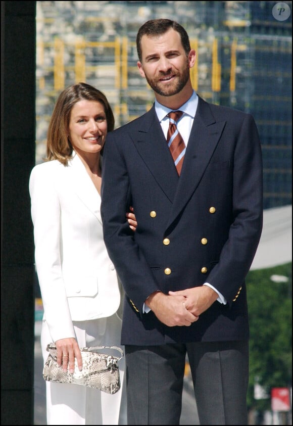 Letizia et Felipe d'Espagne en juin 2004 à Madrid.