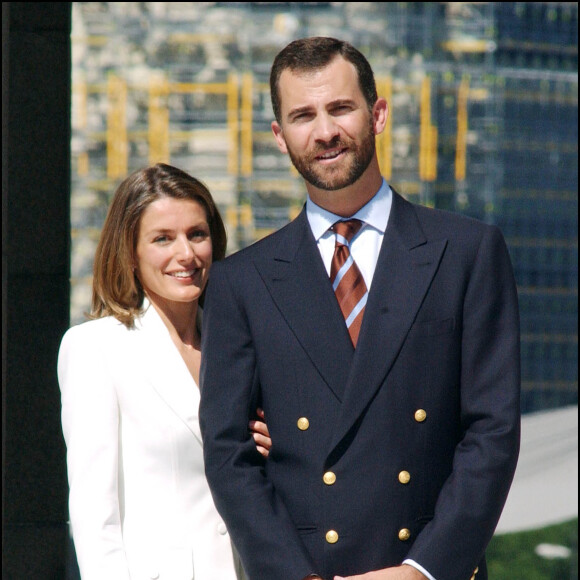 Letizia et Felipe d'Espagne en juin 2004 à Madrid.