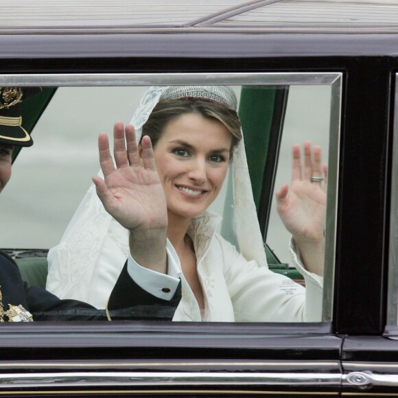 Photo du mariage de Felipe d'Espagne et Letizia Ortiz à Madrid le 22 mai 2004