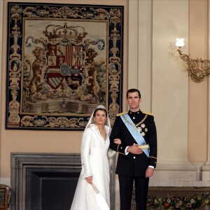 Photo du mariage de Felipe d'Espagne et Letizia Ortiz à Madrid le 22 mai 2004