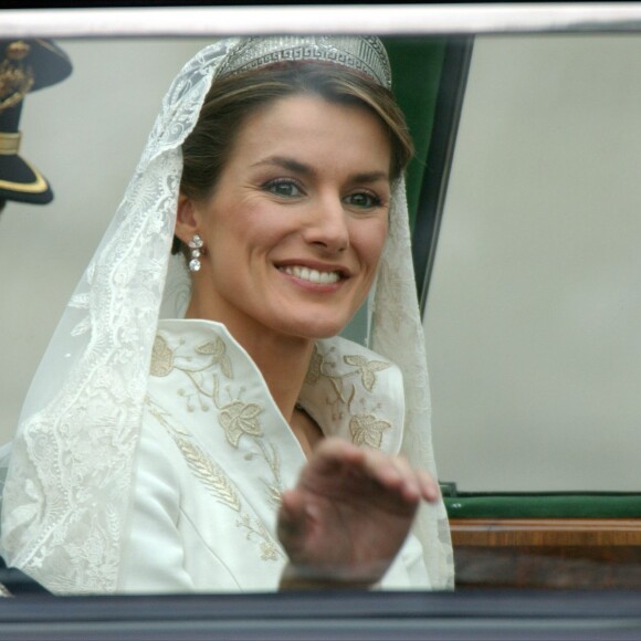 Photo du mariage de Felipe d'Espagne et Letizia Ortiz à Madrid le 22 mai 2004