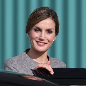 La reine Letizia d'Espagne le 20 novembre 2015 à Madrid lors de la visite de Rania de Jordanie.